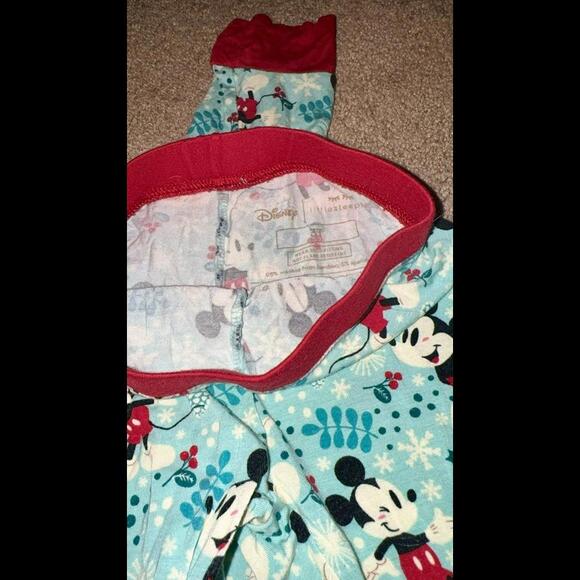 Little Sleepies Mickey Winter Wonderland 2 piece, 3T - Picture 3 of 6